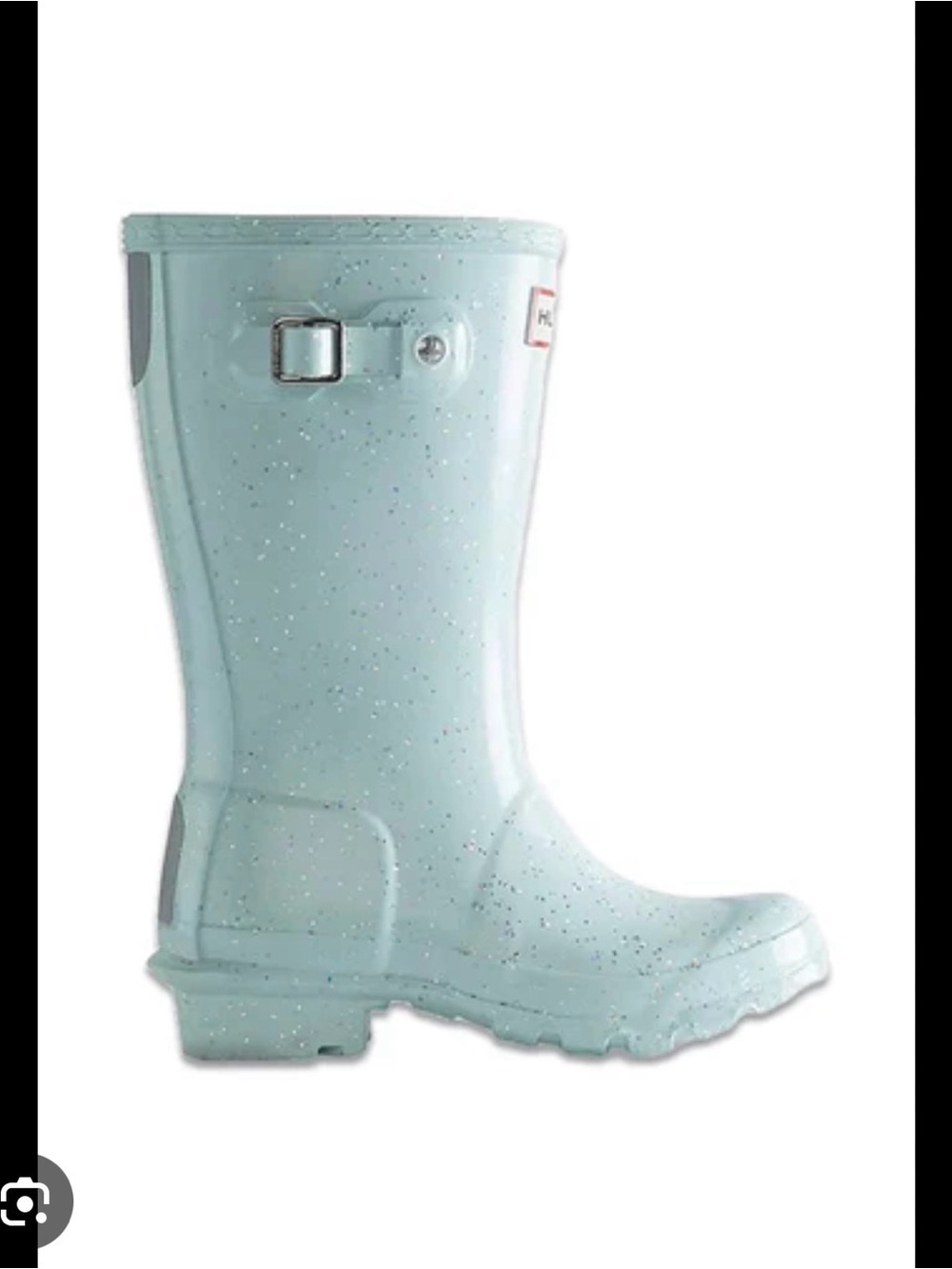 Hunter Girls Light blue Sparkly Rain Boot